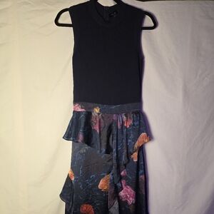 Ted Baker London Knit Bodice Midi Dress